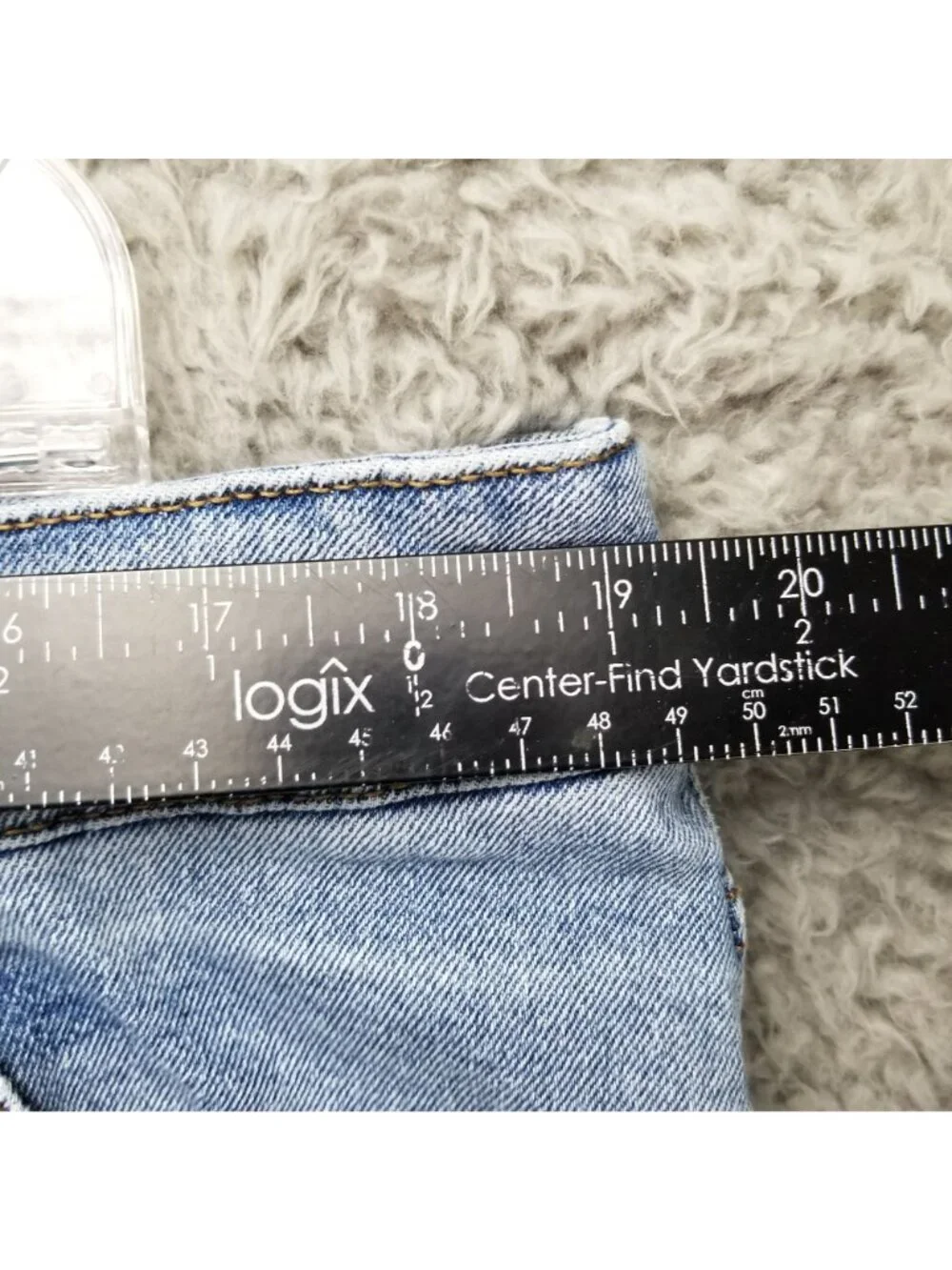 Lane Bryant Jeans Womens 22 Blue Stretch Curvy Fit High Rise Pedal Cropped - Picture 6 of 15